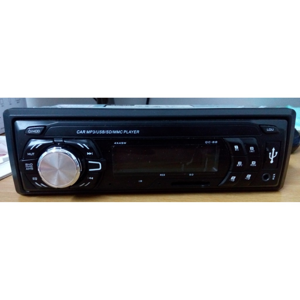 二手(2015年)QC AUDIO【QC-88】汽車音響主機(MP3/USB/SD/AUX)，含線組
