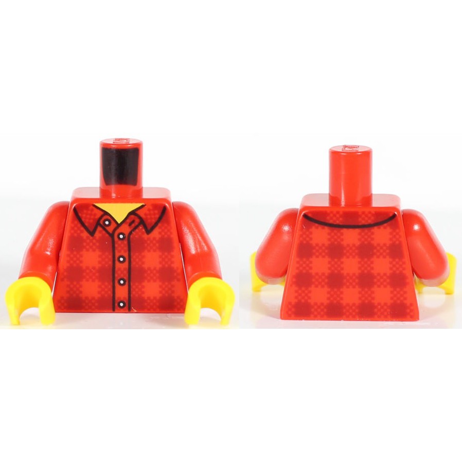 【樂高大補帖】LEGO 樂高 紅色 格子襯衫【6152679/76382/973pb2343c01/10263】