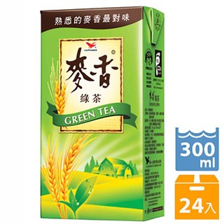 統一麥香綠茶300ml(24入)/箱 【康鄰超市】