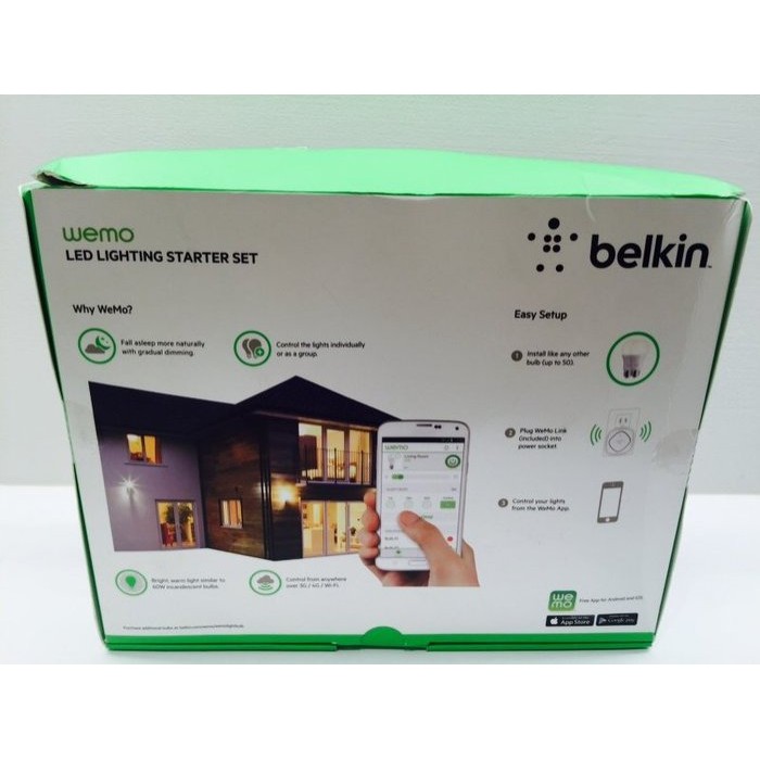 貝爾金 Belkin WeMo LED Lighting Starter Set 無線燈泡控制組 無線控制家中燈泡開關