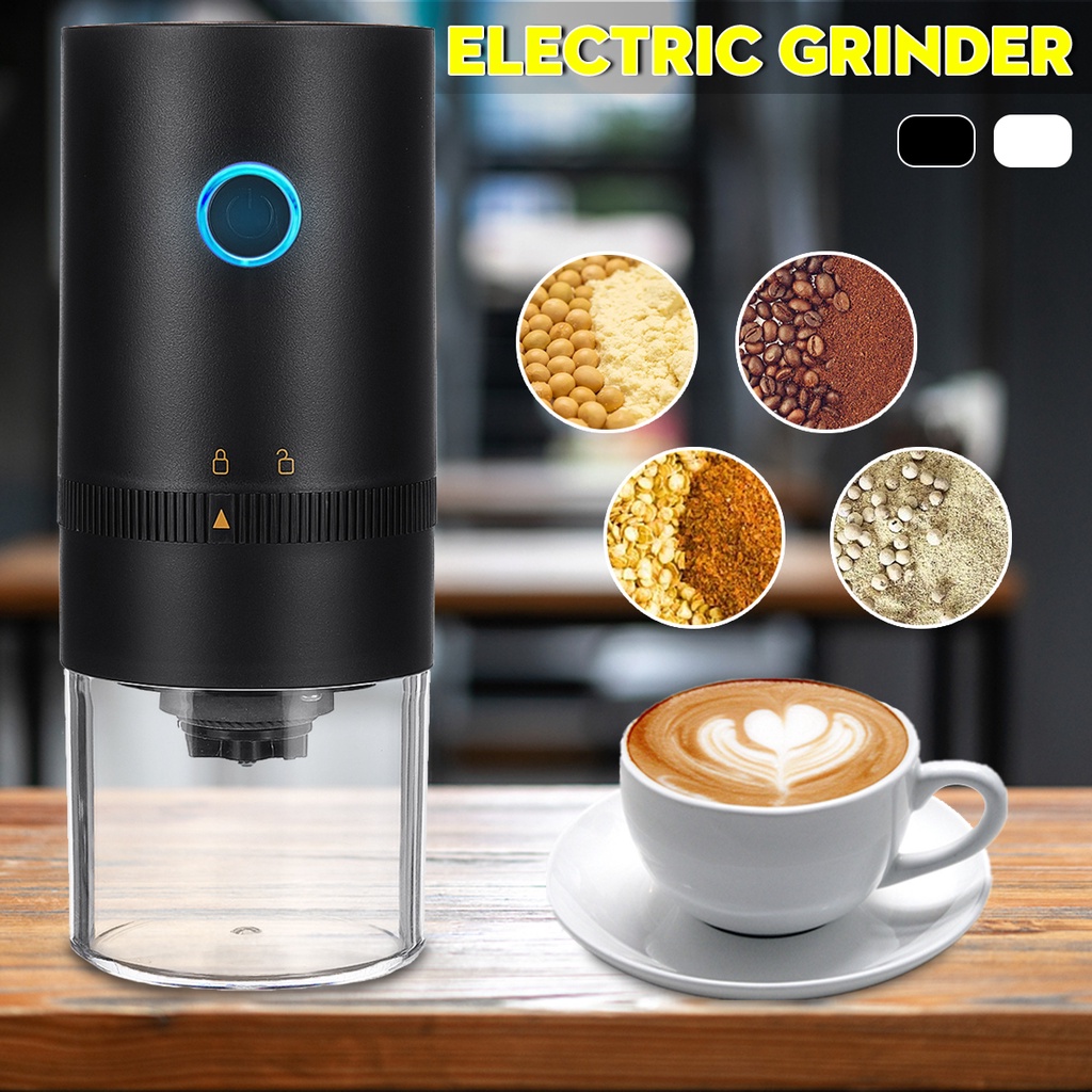13w USB 可充電便攜式咖啡廳自動咖啡豆研磨機濃縮咖啡機製造商電動咖啡研磨機,適合家庭旅行