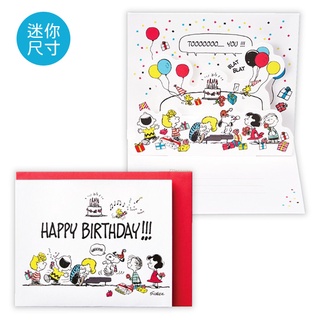 【莫莫日貨】hallmark 日本進口 正版 Snoopy 史努比 立體 迷你小卡片 生日卡 卡片 18050