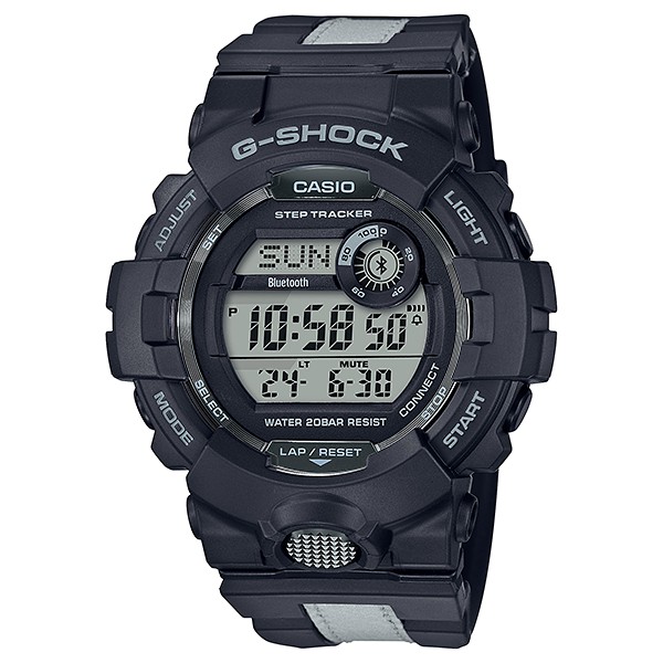 【聊聊甜甜價】CASIO G-SHOCK GBD-800LU-1 BLUETOOTH藍牙雙顯電子錶(黑)