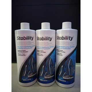 【QQ魚】美國Seachem西肯 【全效硝化菌 Stability 500ml】穩定魚缸水質 淡海水適用