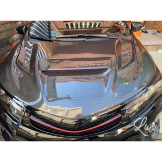 （LWS)- 豐田 TOYOTA ALTIS 11代 11.5代 泰規卡夢引擎蓋 一體成形