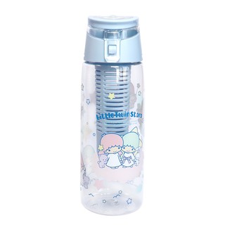 【SANRIO 三麗鷗】雙子星TRITAN 沁漾隨身水瓶 KS-7185TS(750ml 活動式濾芯)