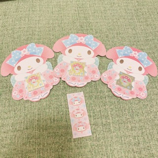 日本 美樂蒂 紅包袋 信封 貼紙 和服 造型 三麗鷗 melody 迷你 和風