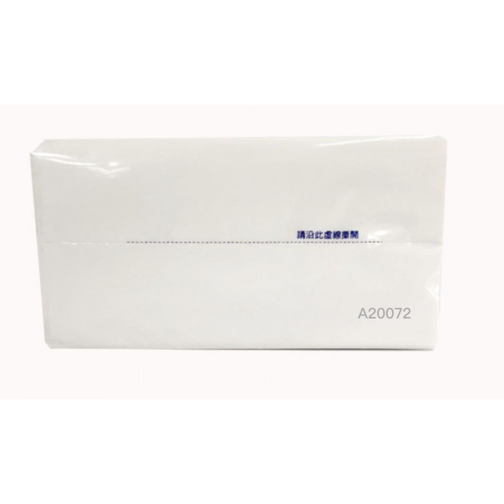 PE包抽取式面紙(80抽)/一箱｜100包 不染色 不含螢光劑 衛生紙 抽取式 紙巾 擦手紙