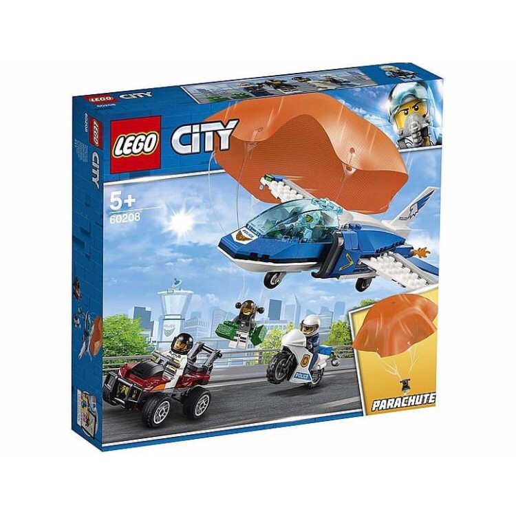 【積木樂園】 樂高 LEGO 60208 CITY系列 航警降落傘追捕