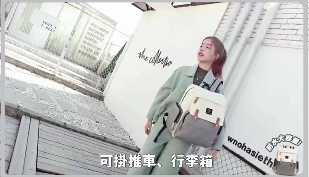 大容量後背包 電腦包 書包 公事包 蘭多媽媽包可插行李箱旅行包 雪倫小舖