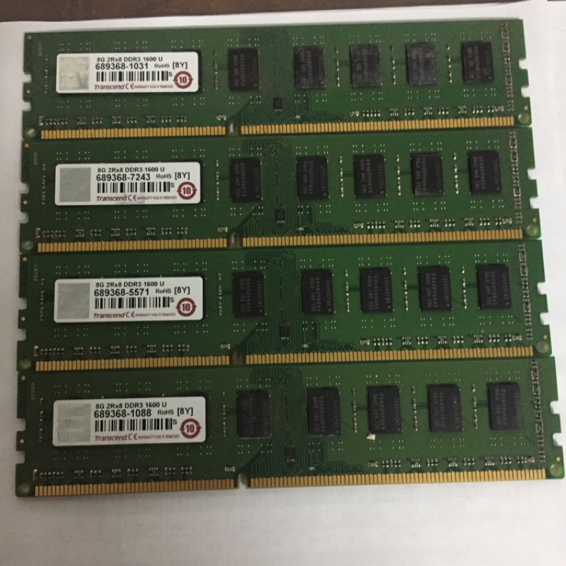 創見 DDR3 1600 8G *2