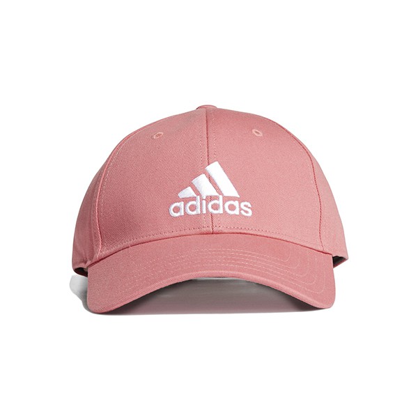 【ADIDAS】愛迪達 BBALL CAP COT 休閒 配件 輕量 棒球帽 粉色 -GM6272