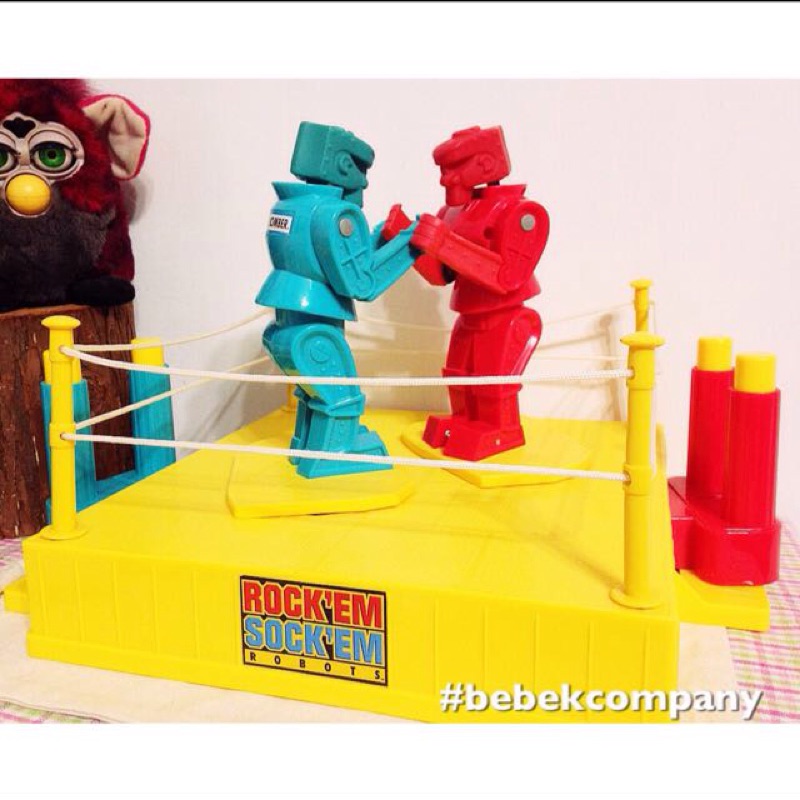稀有絕版 美泰兒 2001出品 玩具總動員 rock em sock em robot game 拳擊手遊戲