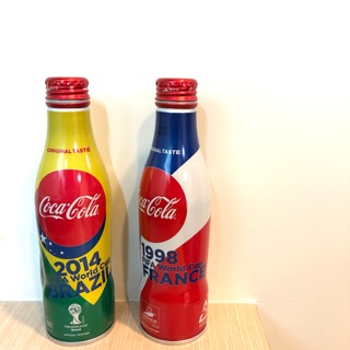 可口可樂 汽水 日本FIFA限定版 紀念瓶 收藏 Coca-Cola 世界盃足球賽鋁罐 空瓶子