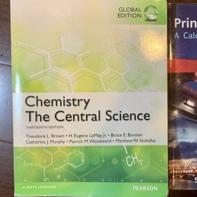 大學普化原文書（Chemistry: The Central Science 13th edtion ）