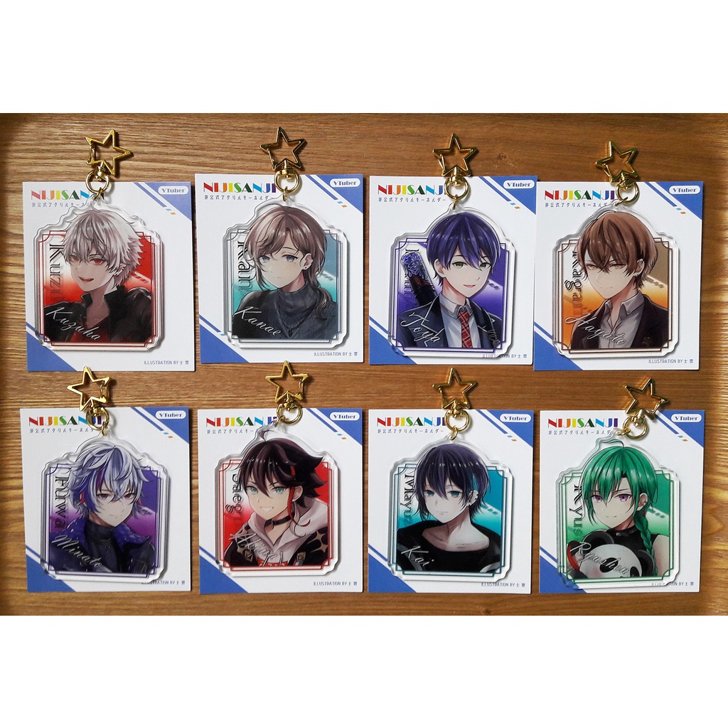 Nijisanji彩虹社非公式壓克力鑰匙圈 にじさんじ葛葉 叶 剣持刀也 緑仙 加賀美 黛灰 不破湊 三枝明那 甲斐田 蝦皮購物