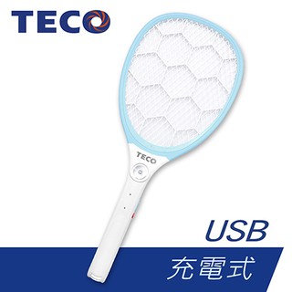 【超商取貨 限２支➕電子發票】TECO東元 USB充電式三層網電蚊拍【XYFYK003】專剋 小黑蚊 電蚊拍