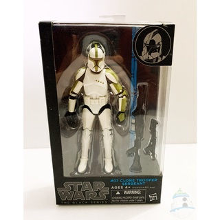 星際大戰複製人士官白兵CLONE TROOPER SERGEANT: 6吋公仔黑盒#07迪士尼HASBRO公司貨全新未拆