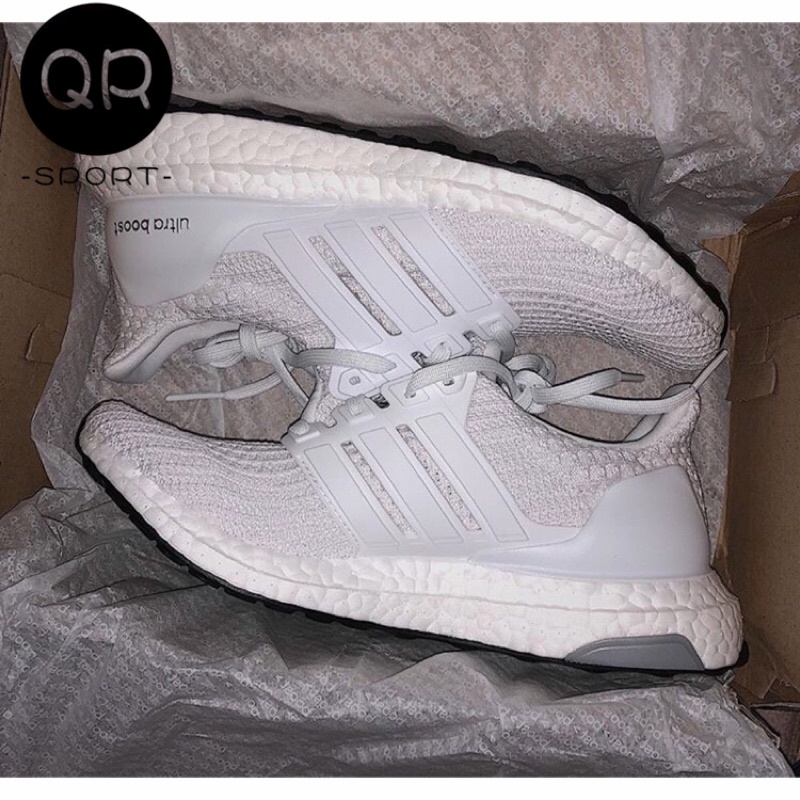 【QR】Ultra Boost 4.0 Triple White全白 編織 馬牌 BB6168 男女鞋 慢跑鞋