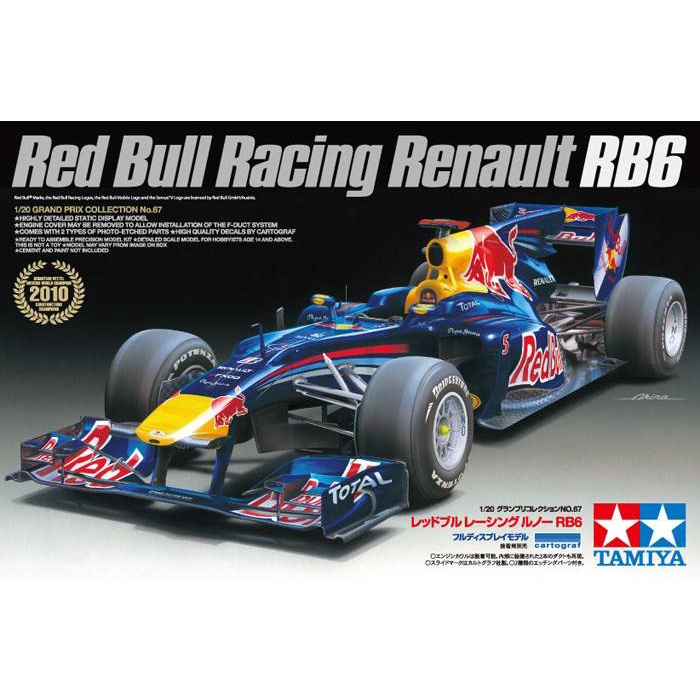 Tamiya田宮1 雷諾紅牛車隊r86 F1賽車red Bull Racing Renault Rb6 蝦皮購物