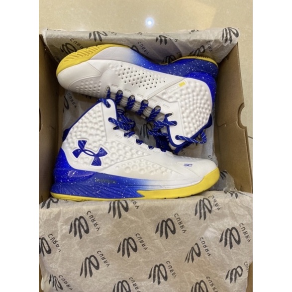 UA Curry 1 Dub Nation retro US9.5 籃球鞋 限量復刻 3024397-100