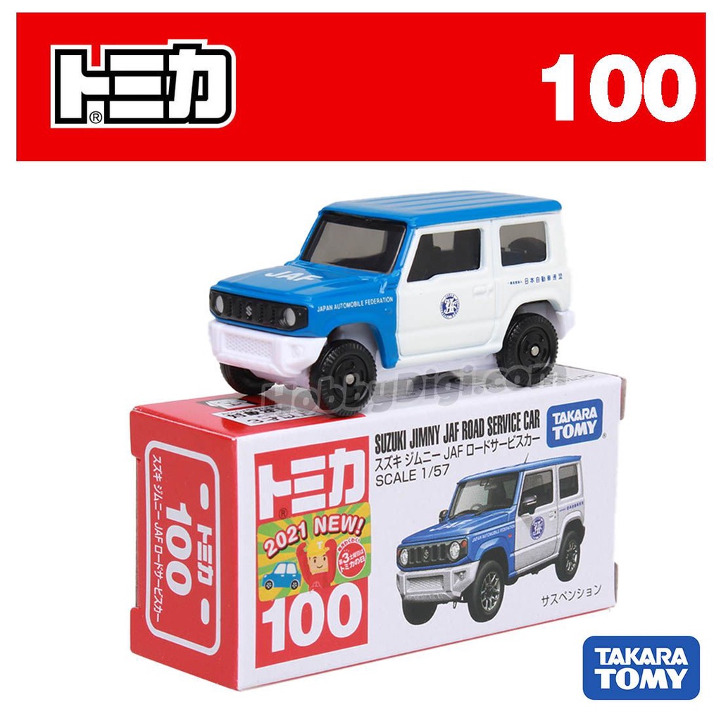 【美國媽咪】TOMICA 合金車 NO.100 Suzuki Jimny JAF TAKARA TOMY 多美小汽車