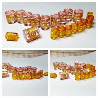 琉璃六字真言筒珠/避邪保平安/手工藝品DIY串珠材料