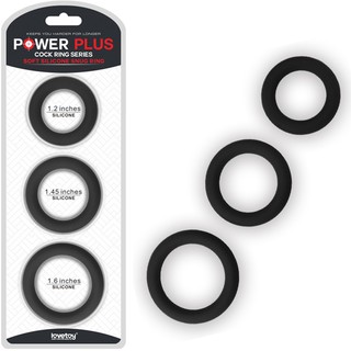 【現貨供應】【新感LOVETOY】持久鎖精環 POWER PLUS矽膠套環 男用屌環 猛男環 延時環 鎖精環 - 3入