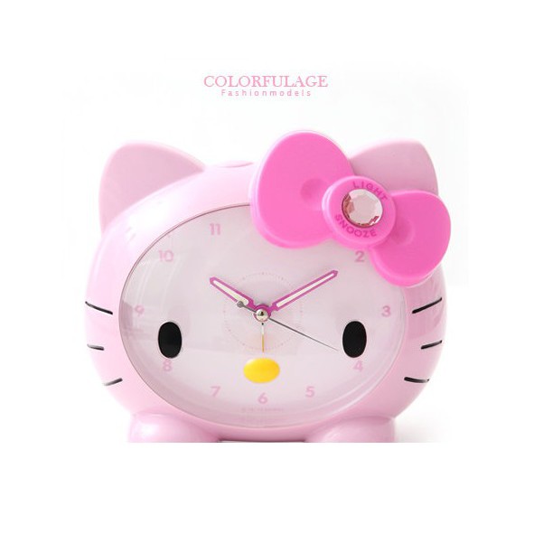 柒彩年代 Hello Kitty凱蒂貓大頭造型鬧鐘【NE1142】