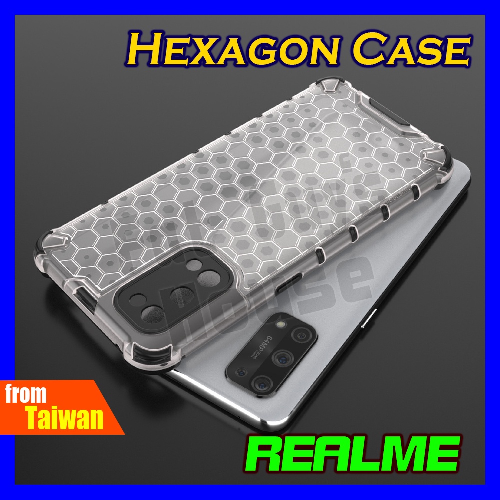 REALME Q3 Q3i Q2 PRO Carnival V13 V11 Hexagon Hard Case