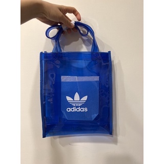 Adidas Originals 限量防水藍色透明托特包 手提袋 最後幾個出清！