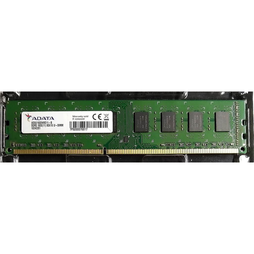威剛 ADATA DDR3 1600 8G 雙面 桌上型記憶體 RAM 8GB AD3U1600W8G11-B