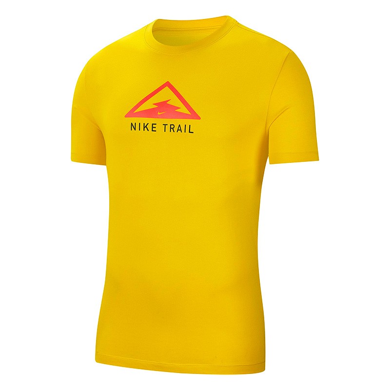 Nike AS M Dry Tee Trail 男 黃 越野 跑步 休閒 短袖 CT3858-735