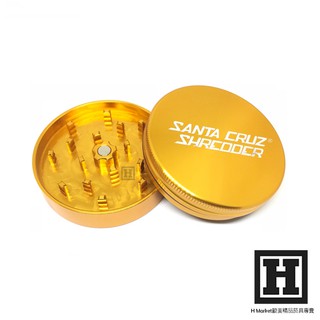 [H Market] 美國原裝進口 Santa Cruz 鋁合金 雙層 大型 研磨器 金色 磨碎器 研磨 Grinder