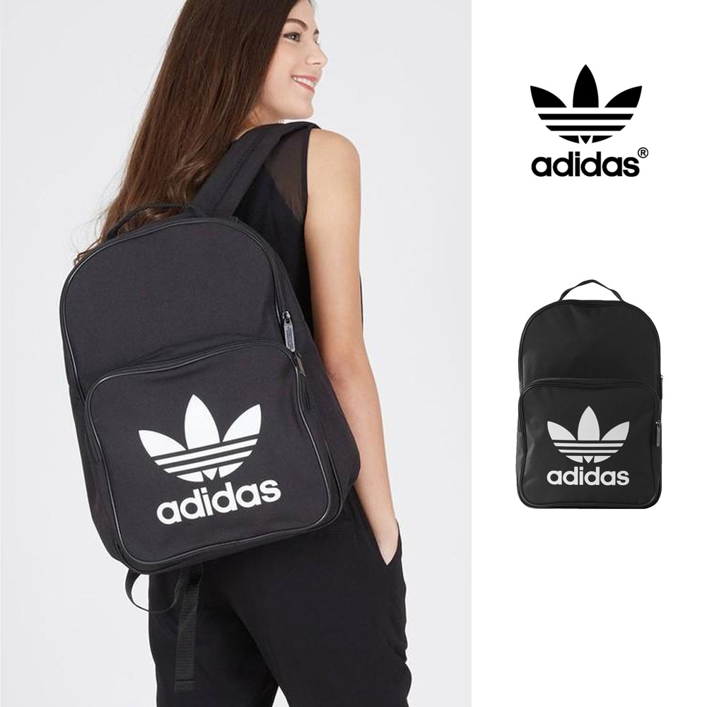 【FairPlay.tw】Adidas 黑 後背包 素面 多層 學生 背包 書包 筆電包 雙肩背 基本款 BK6723