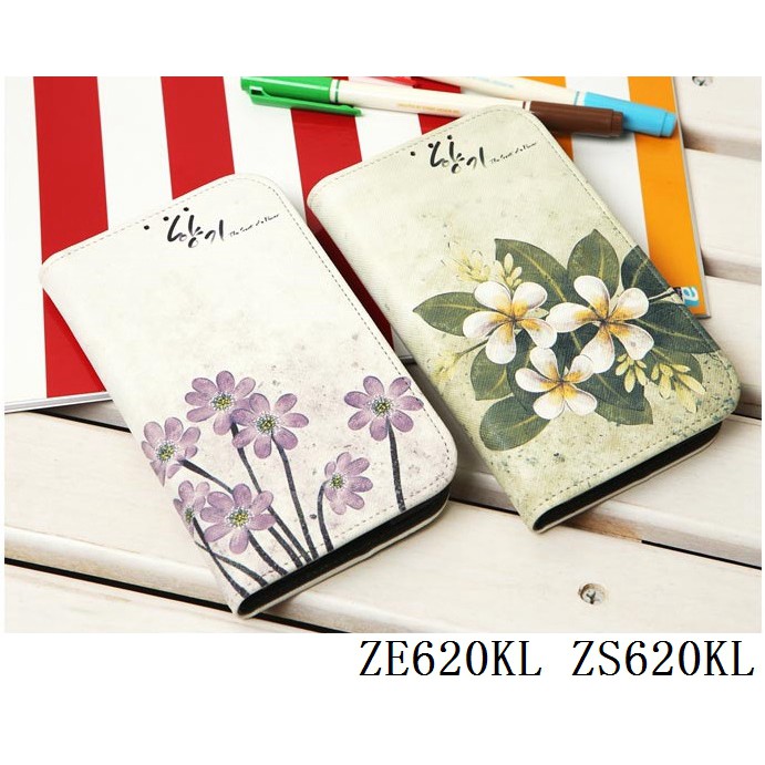 韓國花系列彩繪皮套-2 ASUS ZenFone 5 ZE620KL 5Z ZS620KL 手機殼手機套保護殼保護套