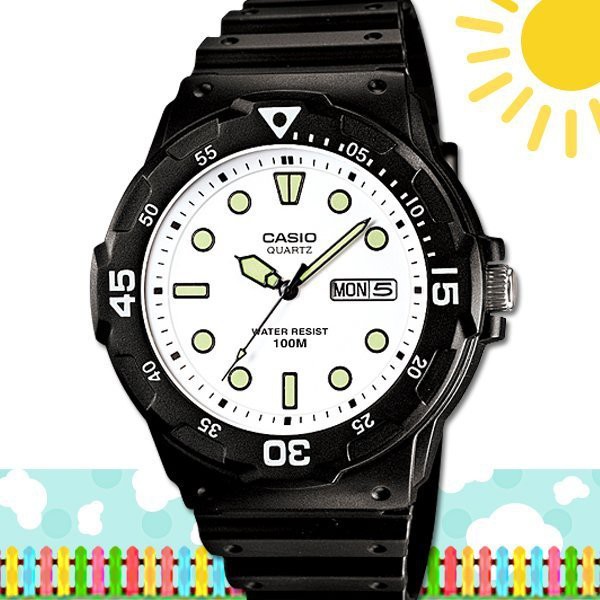 CASIO 時計屋 卡西歐手錶  MRW-200H-7E 男錶 指針錶 橡膠錶帶 黑 防水100米 MRW-200H