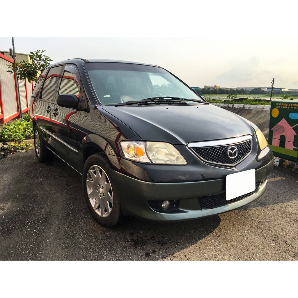 誠售8萬 02 Mazda馬自達mpv 黑灰3 0 五門休旅車省油低稅金二手車代步車 蝦皮購物