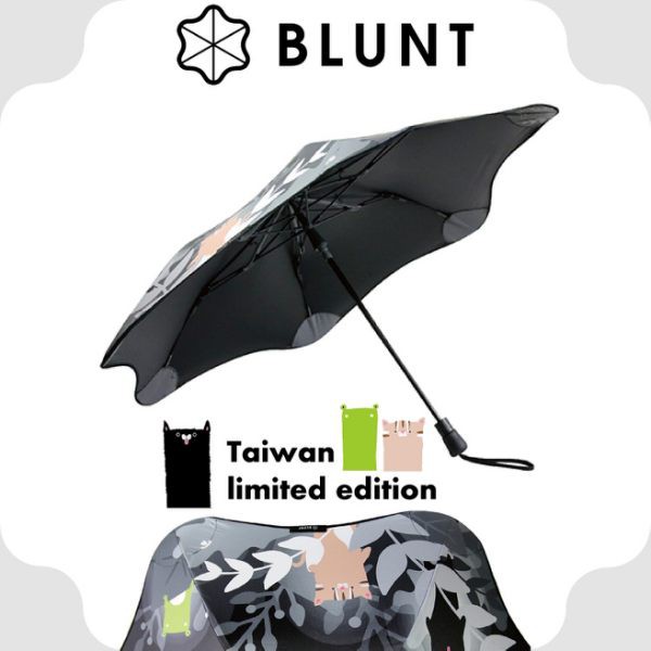 【BLUNT 紐西蘭 XS_METRO 台灣限量款 抗強風 99%抗UV折傘《灣A麻吉-動物之夜》】BLT-T/悠遊山水