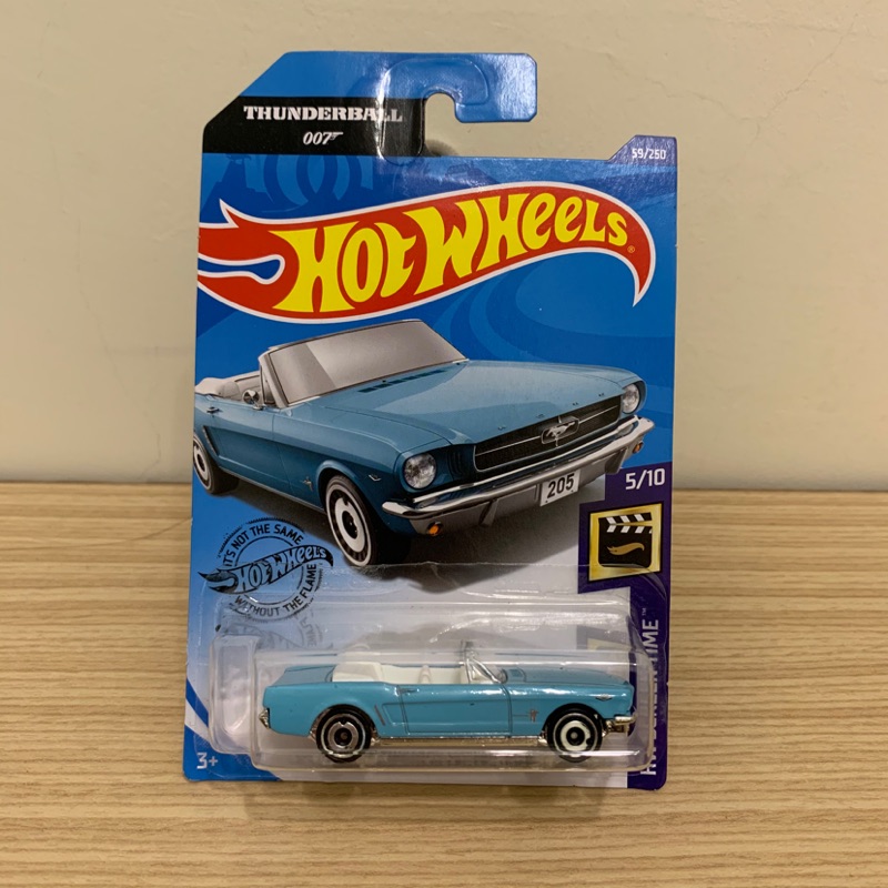 Hot wheels 風火輪小汽車 thunderball 007 ‘65 Ford Mustang