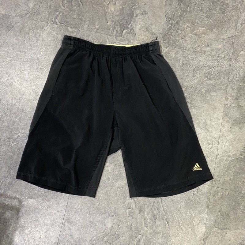 (MAN's WEAR男裝)ADIDAS黑色籃球褲 運動短褲 尺寸XL