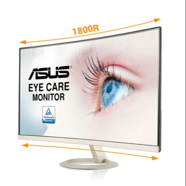 剛買的 ASUS VZ27VQ 超低藍光護眼曲面顯示器 27吋 螢幕 顯示器  原廠保固三年