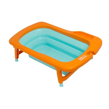 🎉特惠🎉韓國Mathos Loreley時尚折疊式浴盆-橘 (另可加購~洗澡椅/洗髮板)