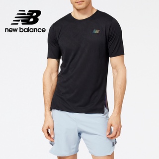 【New Balance】 NB 短袖上衣_男性_黑色_MT23281BK