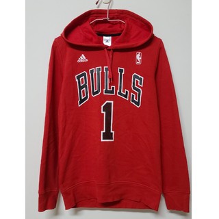 NBA 公牛隊 Adidas Derrick Rose 運動 連帽 球衣 帽T hoodie 長袖 上衣 印尼製