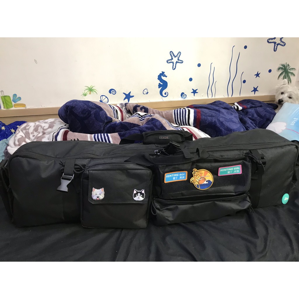 呆丸ㄟ海人 台灣現貨 雙槍袋可裝滑板蛙鞋防寒衣水母衣毛巾衣蛙鞋袋滑板袋 蝦皮購物