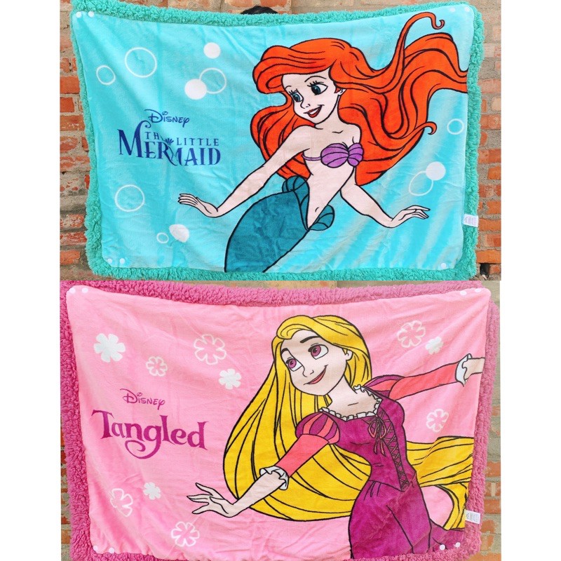 迪士尼公主系列 美人魚&amp;長髮公主 毛毯
