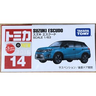 現貨 tomica 14 Suzuki escudo 新車貼 2016 鈴木