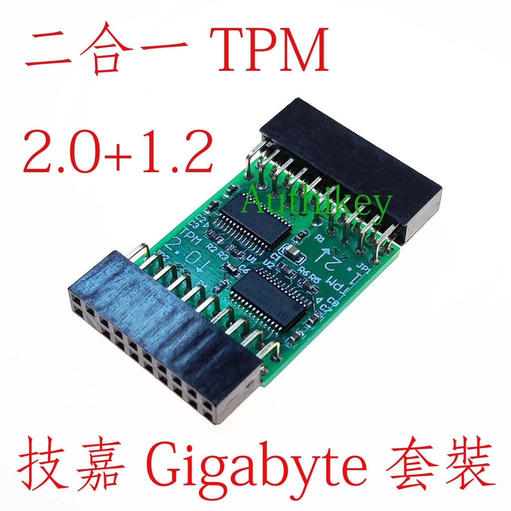 Authikey 2in1 TPM 2.0 + 1.2 套件 for Gigabyte 技嘉