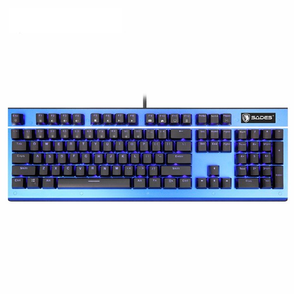 賽德斯SADES Sickle 死神鐮刀 青軸 藍光側RGB電競鍵盤【電玩國度】